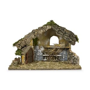 Capanna con Porta ad Arco per Presepe 50×22,5×32 cm