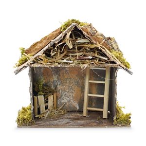 Capanna Vuota per Presepe 15x10x15 cm