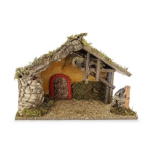 Capanna Mini Compact in Corteccia con Recinto 27x11x20 cm
