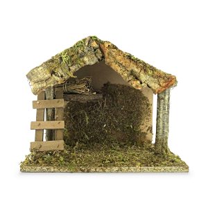 Capanna vuota decorata con muschio per paesaggi rustici