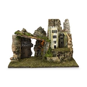 Paesaggio con Luci 43×31,5×29 in Scala 1:20 per Personaggi cm 11