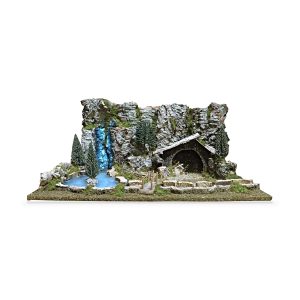 Paesaggio con fiume luminoso per scenografie suggestive