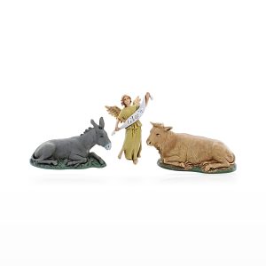 Bue, Asino e Gloria Standard 10 per Presepe in Stile Arabo Scala 1:20