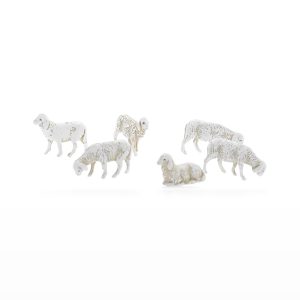 Set 6 Pecore Assortite per Presepi Micro 3.5 in Scala 1:50