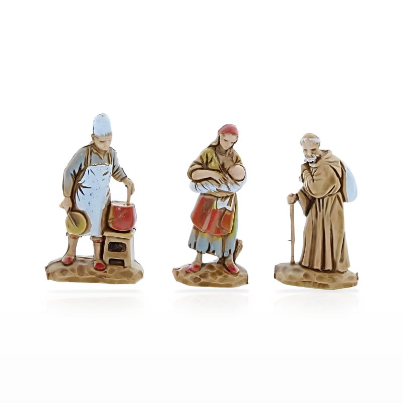 Set 6 Soggetti Napoletani Micro 3.5 per Presepi in Scala 1:50