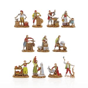 Set 11 Mestieri Micro 3.5 per Presepi in Scala 1:50