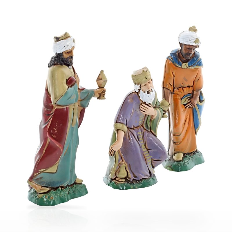 Set Re Magi Standard 10 Stile Napoletano per Presepe in Scala 1:20