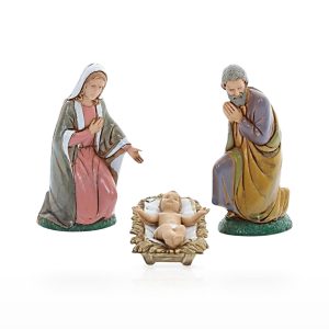 Set Natività 3 Soggetti Standard 10 Stile Napoletano per Presepe in Scala 1:20