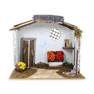 Bottega Osteria per Presepe 20x14x18 cm per Personaggi da 10 cm