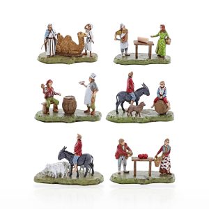 Set 6 gruppi soggetti in scatola cm 6