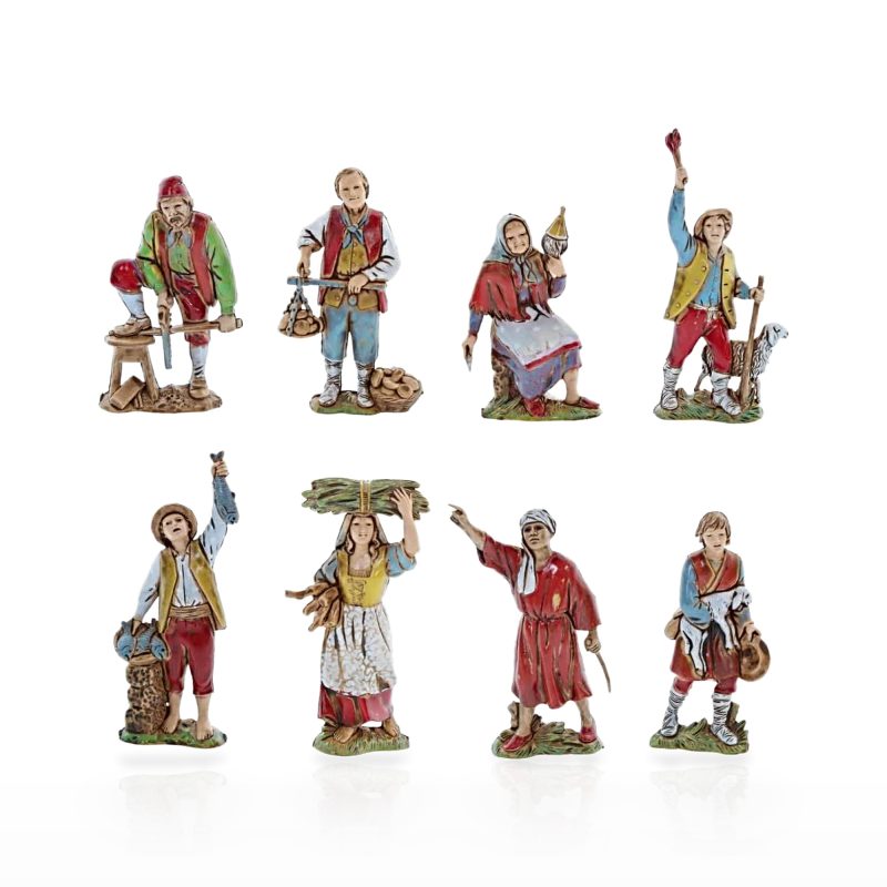 Set 8 Mestieri Compact 8 per Presepi in Scala 1:22