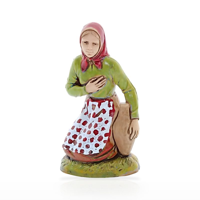 Set Pastori 8 Soggetti Standard 10 Stile Napoletano per Presepe in Scala 1:20