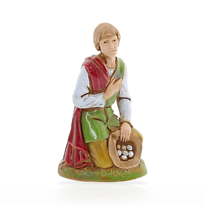 Set Pastori 8 Soggetti Standard 10 Stile Napoletano per Presepe in Scala 1:20