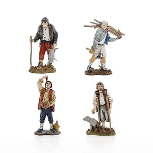 4 soggetti napoletani Medio 12 per Presepe in Scala 1:15