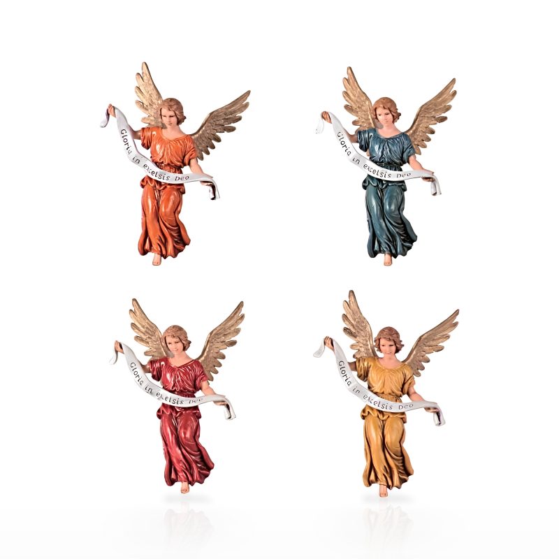 Set of 4 Medium Angels 13 colored