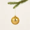 Sfere Ø 40 mm oro metallizzate in astuccio