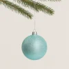 Set 3 Sfera glitter Ø 80 mm acquamarina tiffany celeste