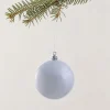 Set 4 sfere Ø 100 mm argento perlato