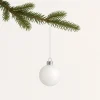 Set 24 sfere in vetro Ø 5 cm bianco