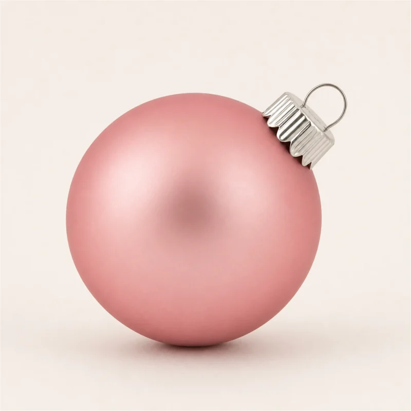 Set 24 sfere in vetro Ø 5 cm rosa