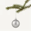 Set 24 sfere in vetro Ø 6 cm argento