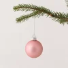 Lot de 24 boules en verre Ø 6 cm rose