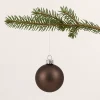 Set of 20 glass balls Ø 7 cm brown