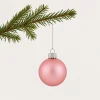 Set of 20 glass balls Ø 7 cm pink