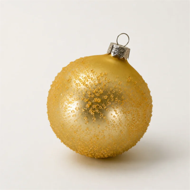 Set 4 sfera pralina champagne Ø 8 cm
