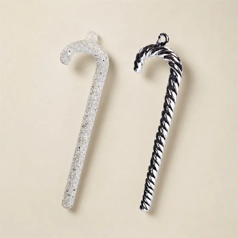Set of 4 metallic sticks h 14 cm