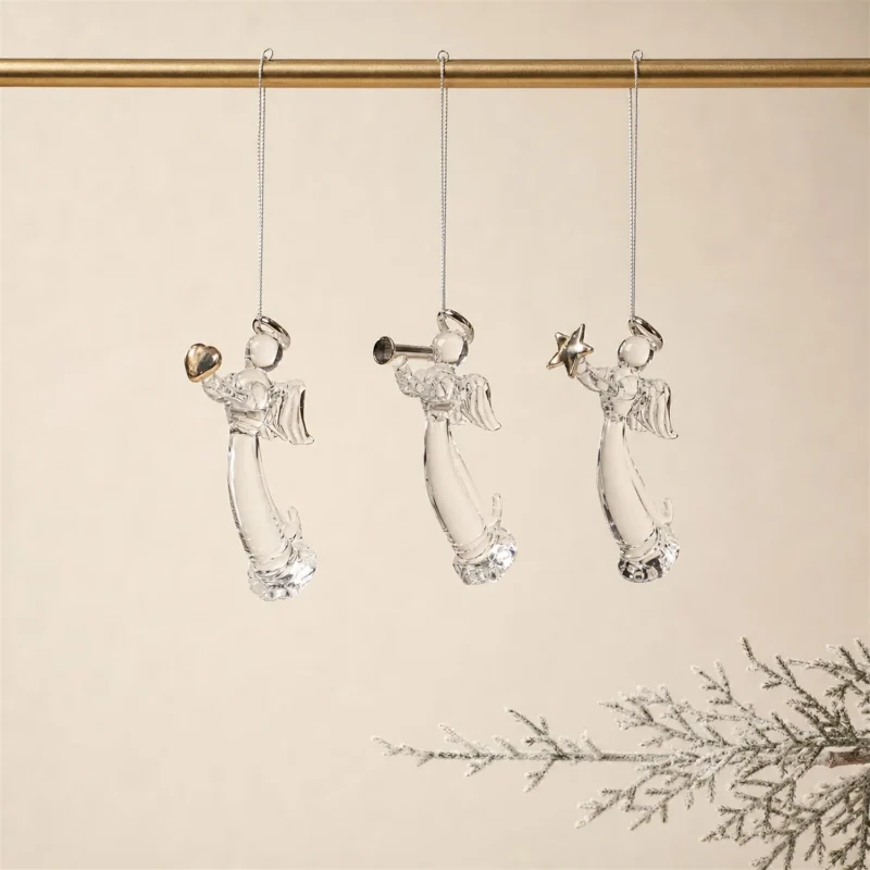 Set de 3 anges musiciens h 7,5 cm