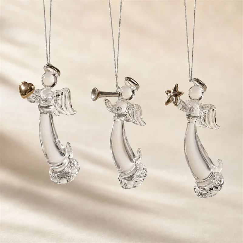 Set de 3 anges musiciens h 7,5 cm