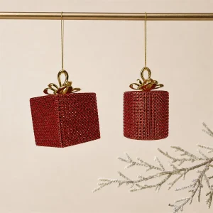 Set 2 Addobbi Gifty rosso Ø 8 cm