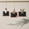 Set 3 Soggetti lavagna in metallo h 7 cm 4 assortimenti