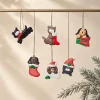 Set 6 Soggetti in fimo bubbolo cani gatti h 4 cm
