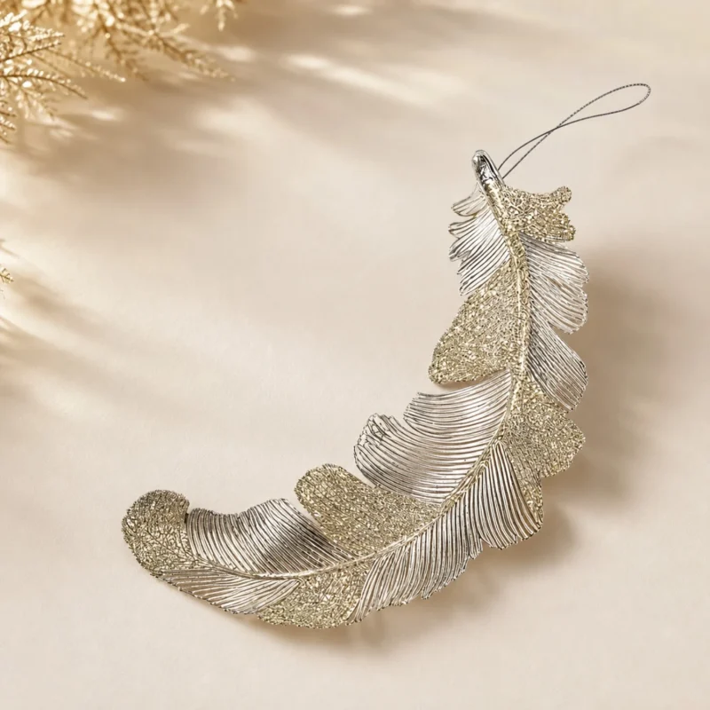 Pluma platino h 19 cm 2 surtidos