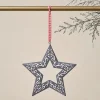 Soggetti metal rustic rosso bianco grigio h 12 cm