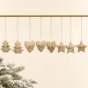 Soggetti Nines avorio h 13 cm cuore stella albero