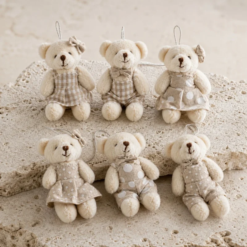 Set 6 Paul e Meggy Nines avorio h 10 cm