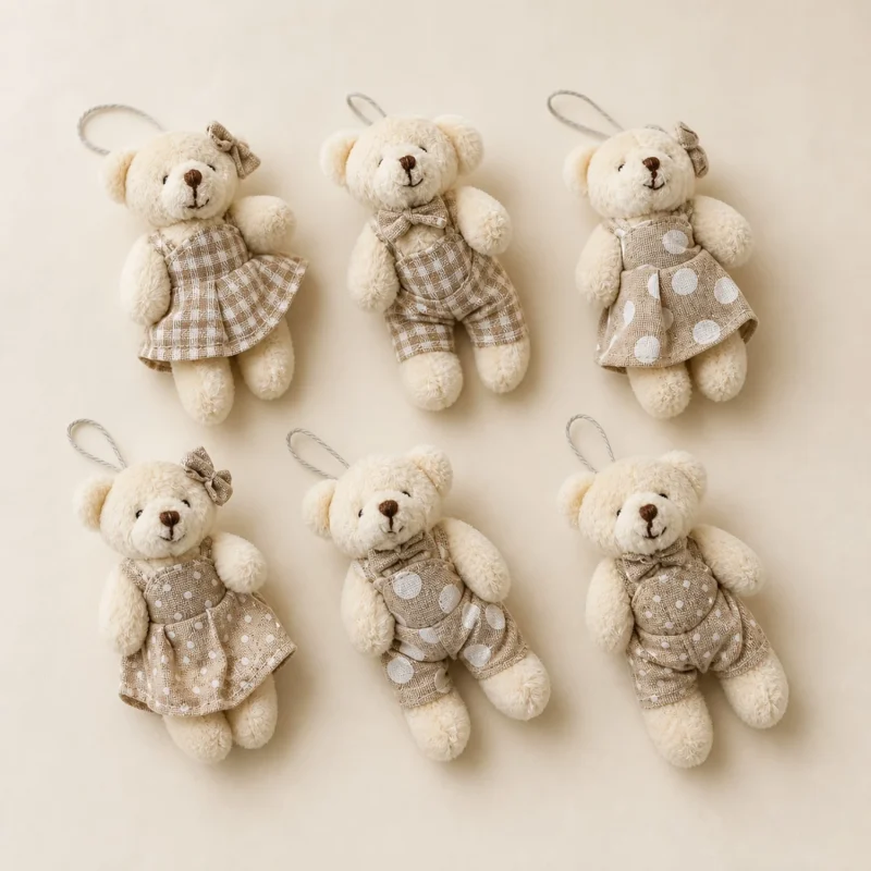 Set 6 Paul e Meggy Nines avorio h 10 cm