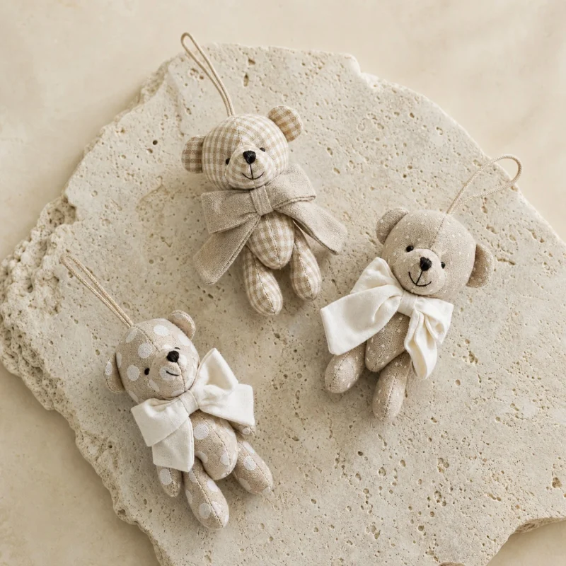 Set 3 Paul Papillon Nines avorio h 15 cm