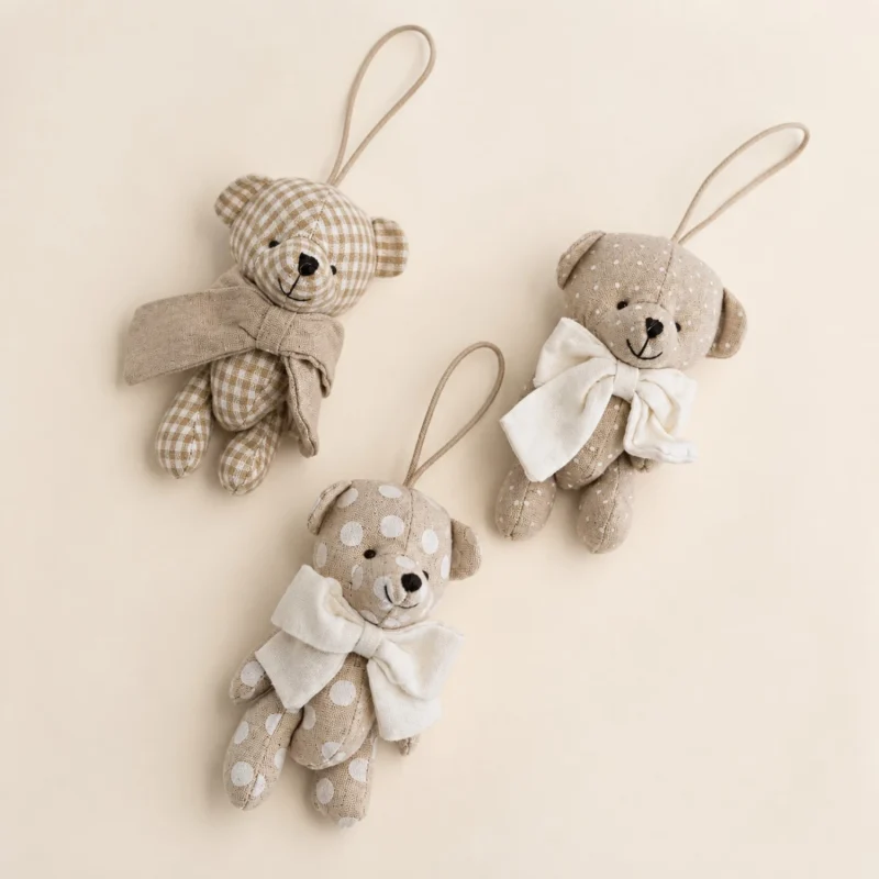 Set 3 Paul Papillon Nines avorio h 15 cm