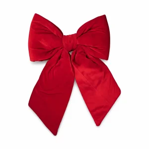 Fiocco rosso velluto h 35 cm