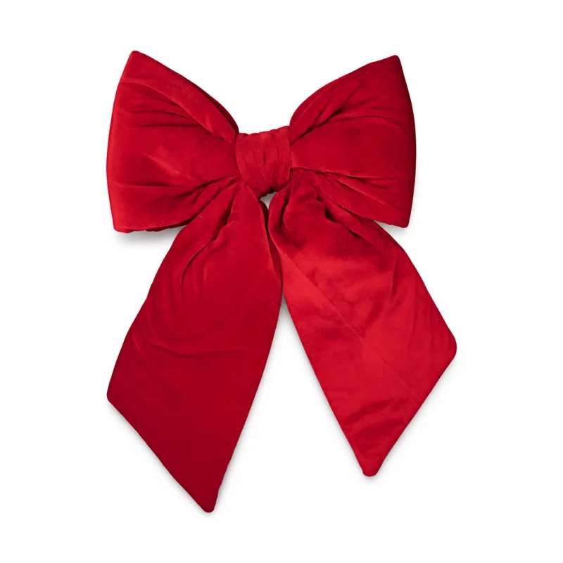 Fiocco rosso velluto h 35 cm