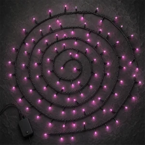 Catena 180 LED Ciclamino – giochi luce memory – L 13 m – 31V – uso esterno