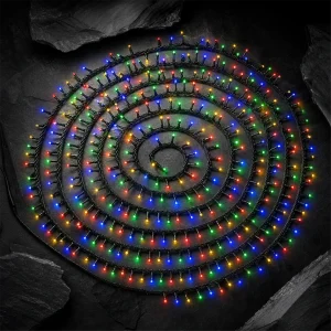 Catena 300 LED Multicolor – giochi luce memory – T.E. 8,4W – L 21 m – 31V – uso esterno