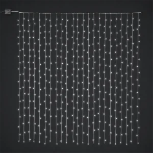 Tenda LED per Albero – 288 LED bianco freddo – giochi luce – L 180 cm – consigliata per alberi H 210/240 cm – 31V – uso esterno