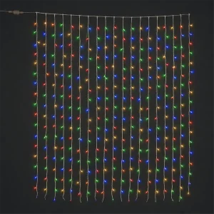 Tenda LED per Albero – 288 LED multicolor – giochi luce – L 180 cm – consigliata per alberi H 210/240 cm – 31V – uso esterno