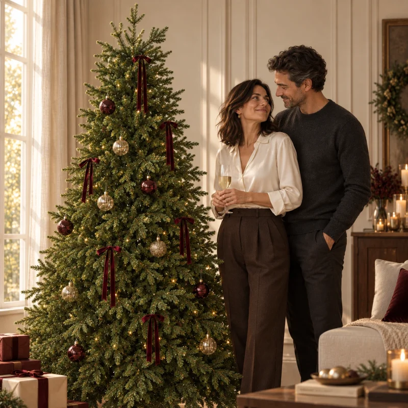 Christmas tree Everest Total Real Touch h 210 cm ø 137 cm