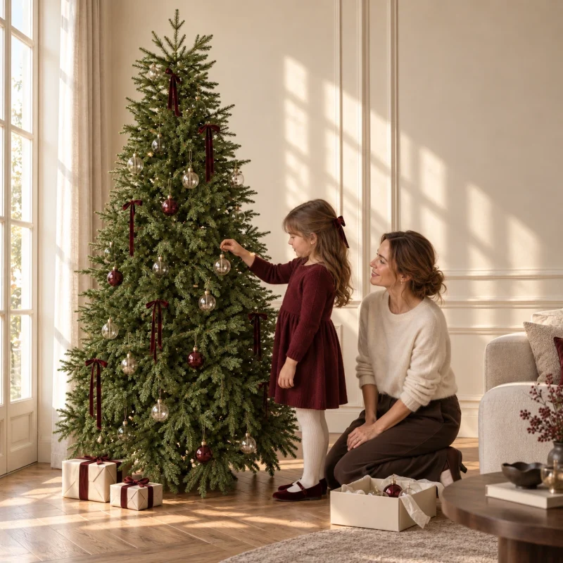 Árbol de Navidad Everest Total Real Touch h 180 cm ø 122 cm